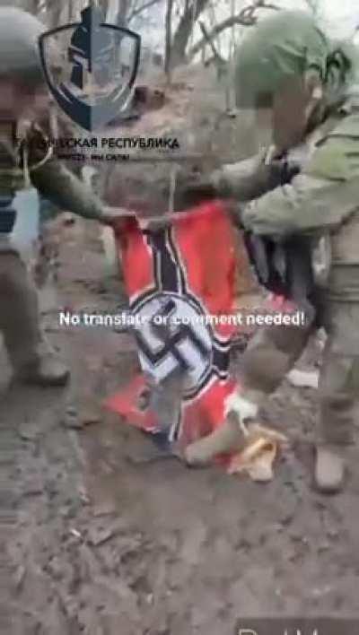 No translation needed. stomp that flag!