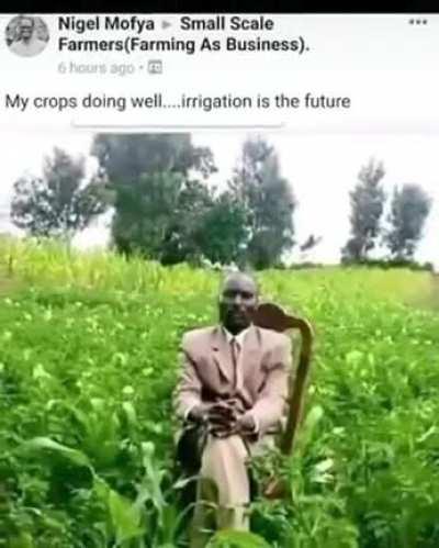 Irrigation is indeed the future