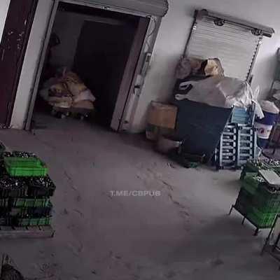 Pump truck in an elevator