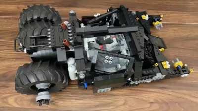 I made a stop motion video of the Batmobile Tumbler Lego set build :)