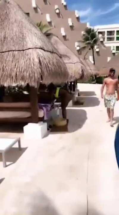 Showing off her squatting form