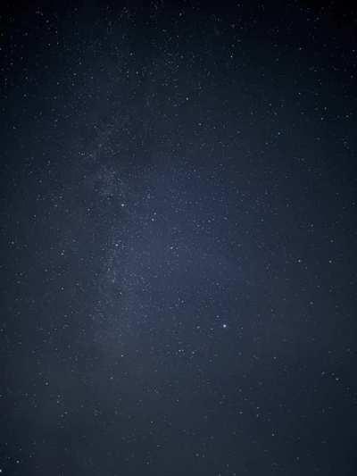 Night sky during power outages over Vyshhorod, Ukraine