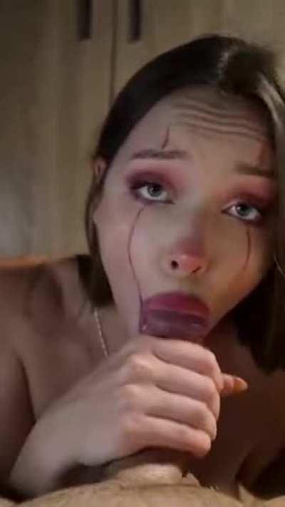 Blowjob Brunette Cumshot