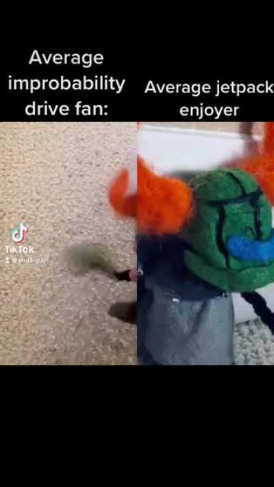 My friend said the removable mouth piece on my tricky puppet looked like the gigachad so I made this meme