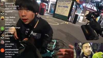 Live streamer saves a dude who was getting mugged