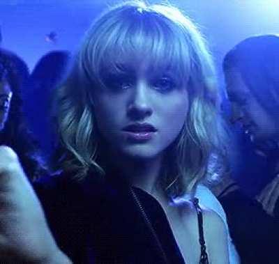 Looking sexy with blond hair.