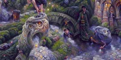 A Psychedelic A.I. Generated Journey Through Hogwarts
