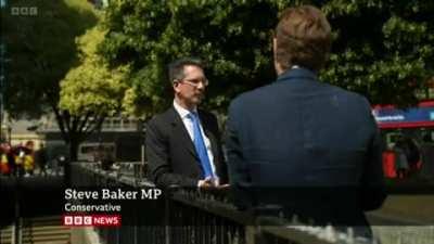 Starting to think Johnson resigning might be a bad thing. Here we have the extremely hard-right Steve Baker talking about what he'd do if he 