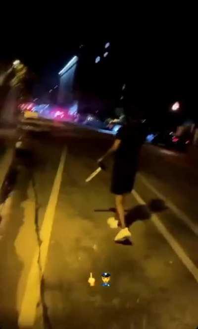 Group of young men attack people on the street with fireworks.One woman walking her dog was targeted.