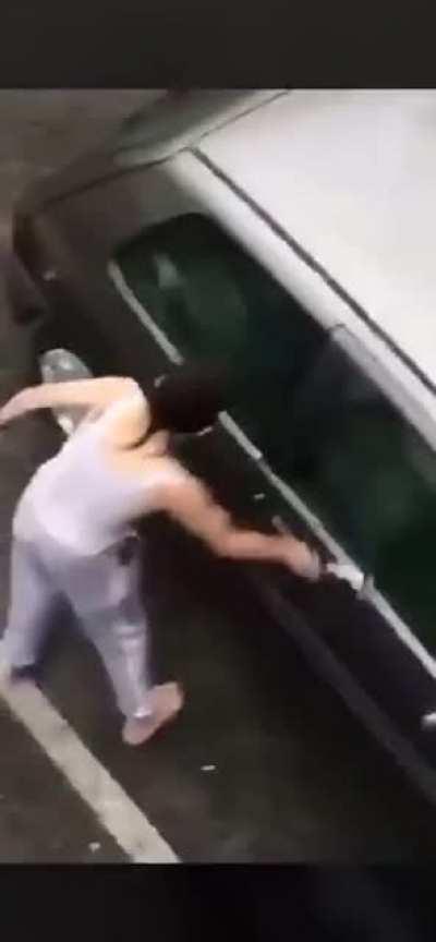 WCGW while trying to vandalize a car
