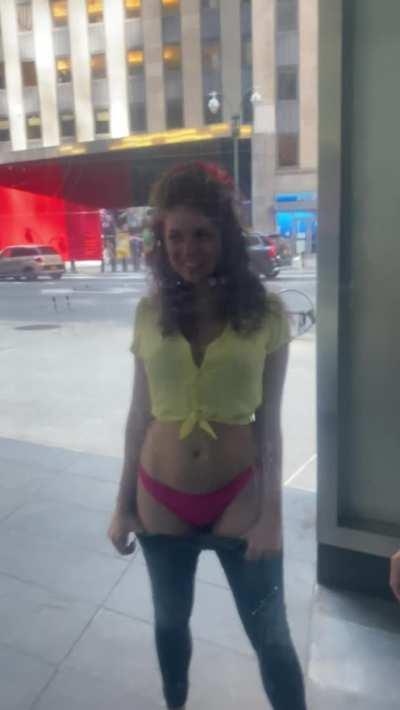 I love checking myself out in public