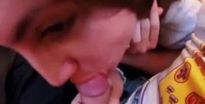 Get you a girl who's [f]reaky enough to [m]ake you cum on a plane full of people and leave no traces. Look how proud she looks at the end