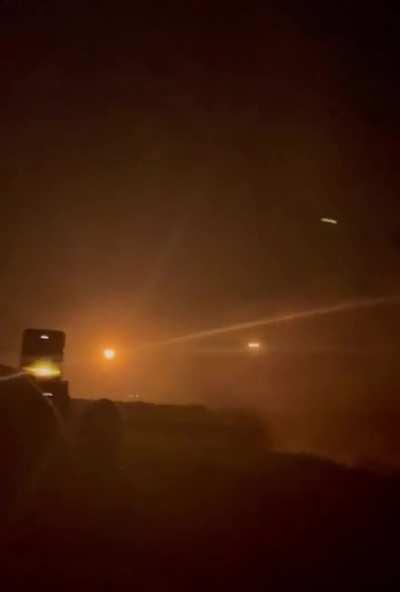 Southern Ukraine, a UK-supplied AIM-132 ASRAAM SAM system in Ukrainian service downs a Russian Shahed-131/136. (At the turn of the 2 to the 3 day of October, 2023)