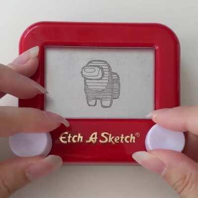 I etch a sketched a crewmate