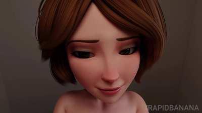 Aunt Cass riding (RapidBanana) [Big Hero 6]