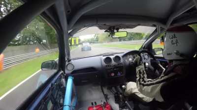 Not what you want to see on a race track