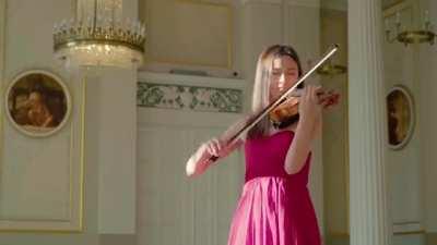 A violin piece known for its incredible speed and extremely high technical difficulty, Paganinis Caprice No. 5, flawlessly executed by 19 year old