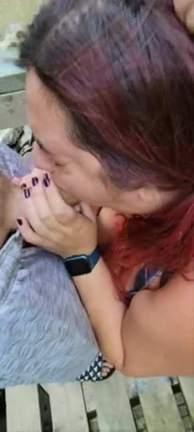 [reddit, kik - itdobelikethatdoe] Nothing better than going on a hike with a bud~ Once we are away from most people he knows to kneel down and give my cock the worshipping it deserves~