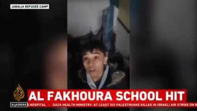 Israeli forces strike Al-Fakhoora School in northern Gaza.              15 minutes ago 
