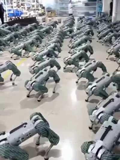 Robotics testing facility, not at all terrifying