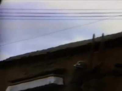 Chinese police roughly cracking down on a protest of monks in Tibet, 1989. This video was stolen from police by monks and smuggled out of the country.