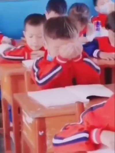 To scoop the knowledge into his brain