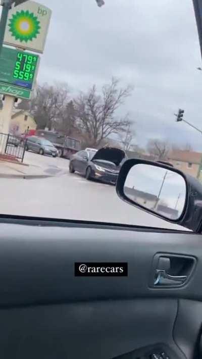 I’m pretty sure you’re not supposed to drive with the cables still attached.