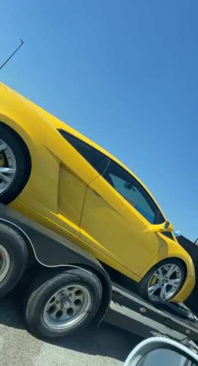 License plate on this Lambo reads “Buy Low”