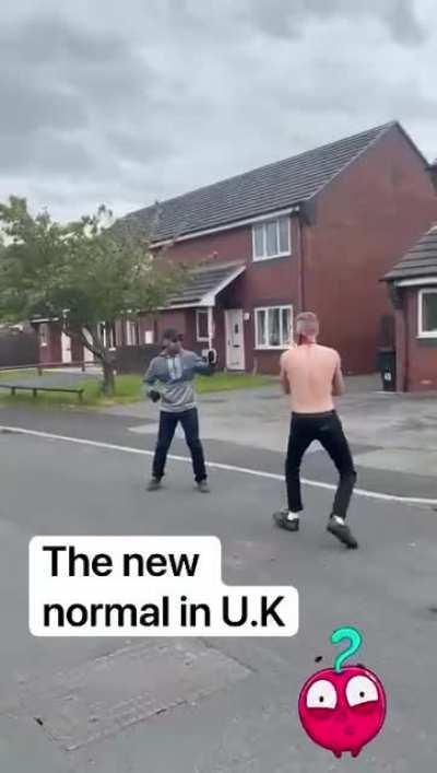 Knife fight in th UK