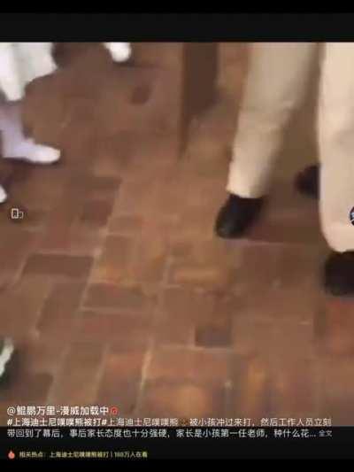 #上海迪士尼噗噗熊被打# 背景音：“把你抓起来”