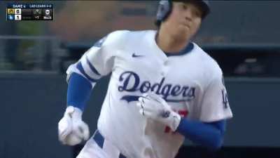 Shohei Ohtani leads off the bottom of the 1st with a 446' home run. He also struck out the side in the top of the 1st