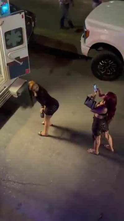 Using emergency service as your backdrop