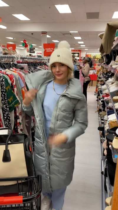 i can’t resist showing off my pierced itty bitties while Christmas shopping 