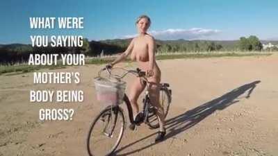 [M/S] Cycling With My Hot Blonde Busty Mom