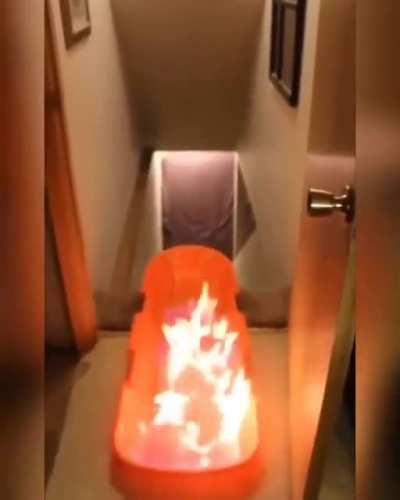 WCGW sledding on fire