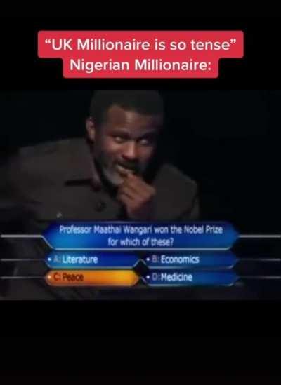 Nigerian who wants to be a millionaire - He had me going for a second!!