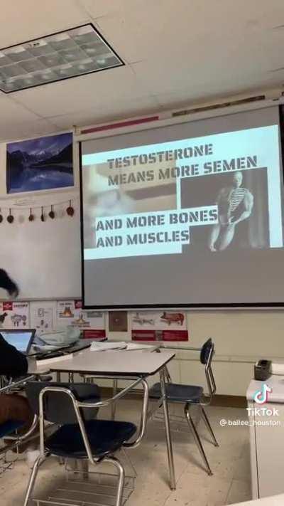 It takes a lot of balls to give a presentation to a class