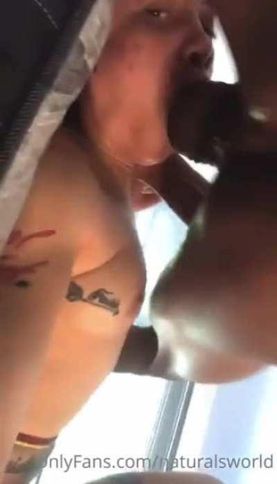 So you just gon eat the whole dick like that?