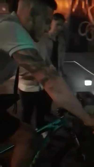 My brother lost the fight to the stairs