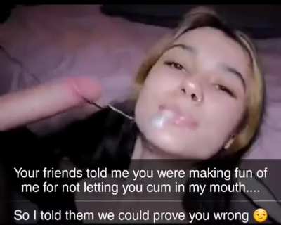 Didn’t you tell them she doesn’t let you creampie her either 👀