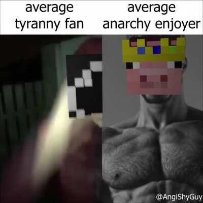 average tyranny fan vs average anarchy enjoyer
