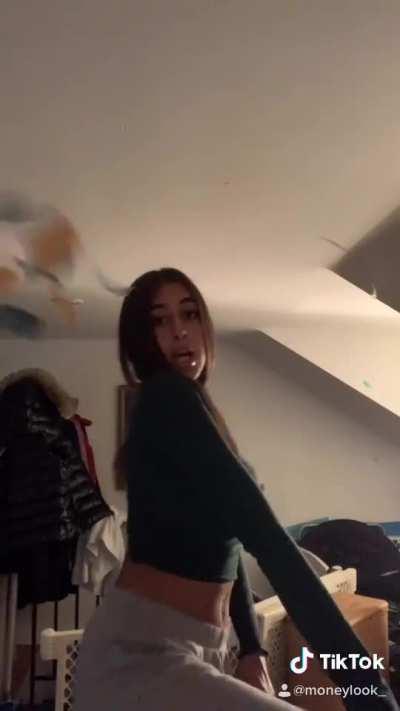 Green plunging neckline