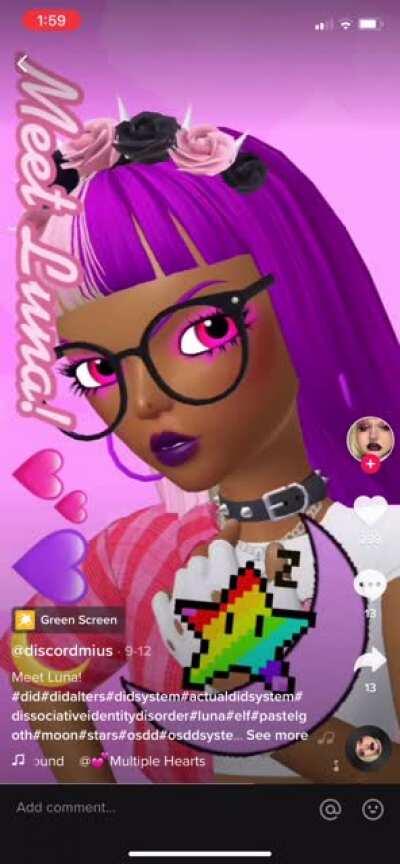 Introducing her new alter