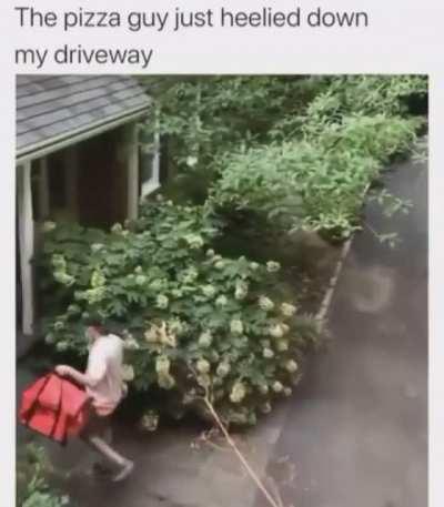 To be fair that's the perfect driveway for that.