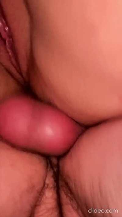 Our hard pounding ended with a creampie