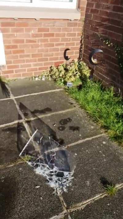 Smashing ice is always satisfying.