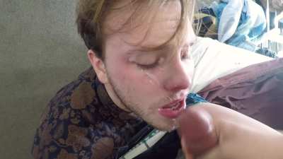 I came all over his face!