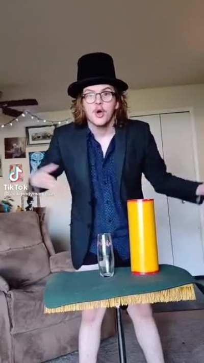 He has a magic trick for you