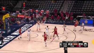 [Highlight] Porter nails the catch and shoot 3 and the Nugget lead is 16