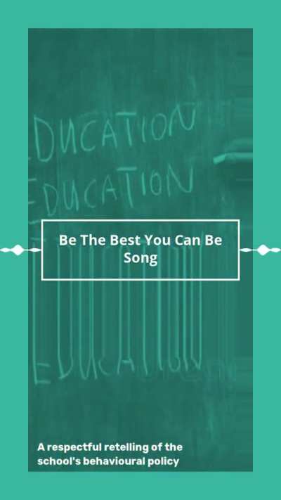 A song based on our Cumbrian school's behaviour policy